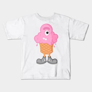 Cute ice cream cartoon Kids T-Shirt